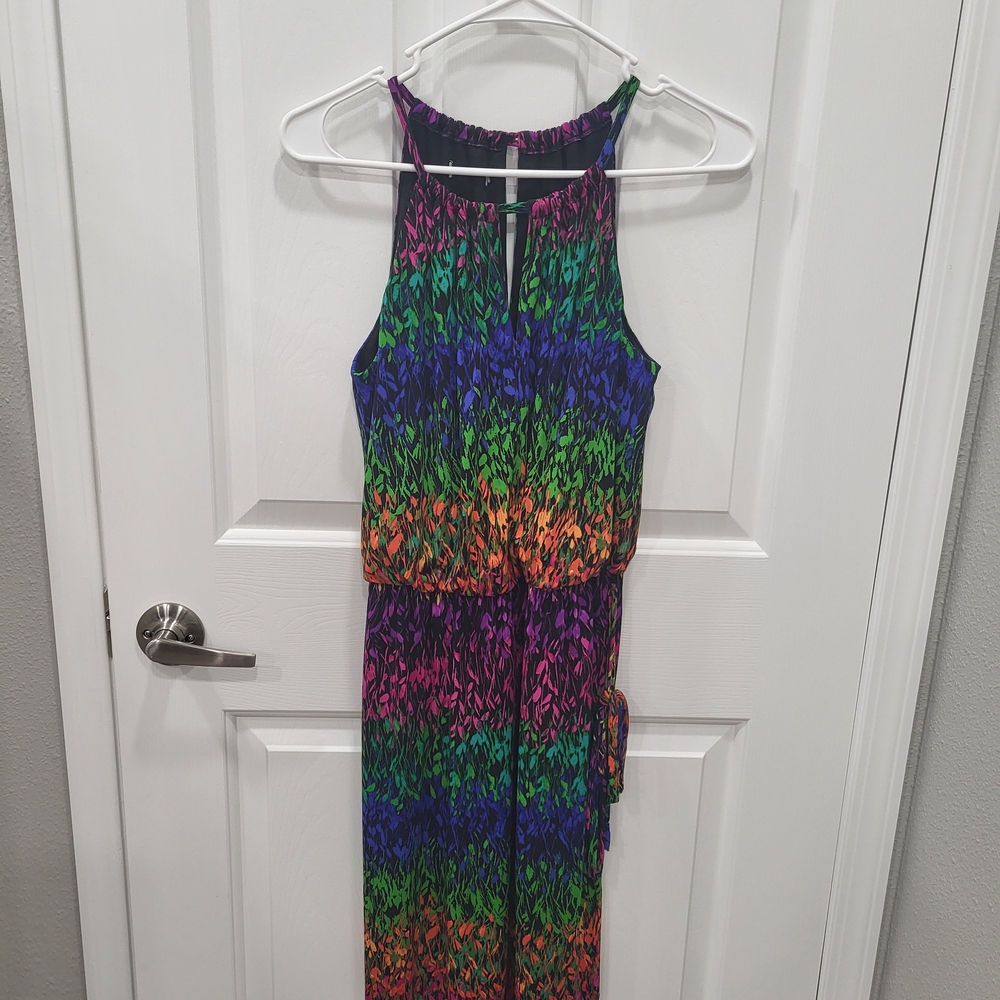 Multicolor Sleeveless Dress size Small